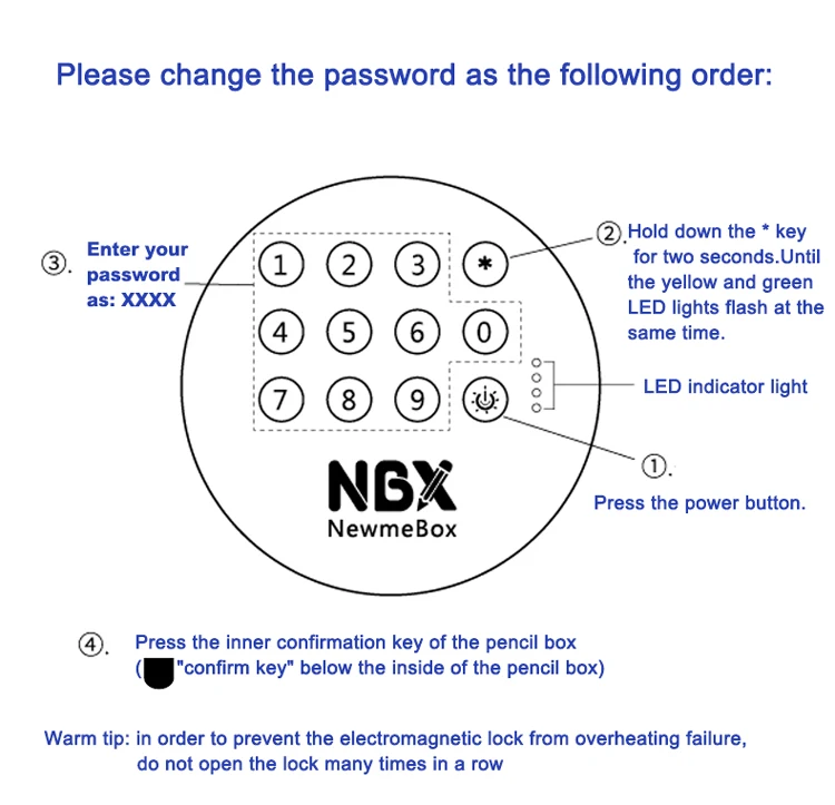 NBX newmebox любимый Стильный чехол для карандашей с паролем, школьные принадлежности с калькулятором, чехол для карандашей, подарки