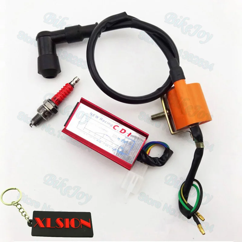Гоночная катушка зажигания AC CDI Свеча A7TC для 50cc 70cc 90cc 110cc 125cc питбайк Loncin Taotao ATV