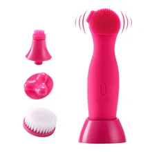 3 в 1 щетка для очищения лица для очистки пор контроль масла Отшелушивающий массаж Электрический Очищающий Инструмент