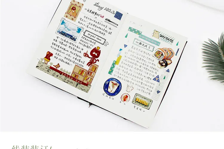[Qian li] вышитый Фламинго ручной работы бу Шу Тао ноутбук ткань ручка книга A5 книга маскировочное покрытие путешествия