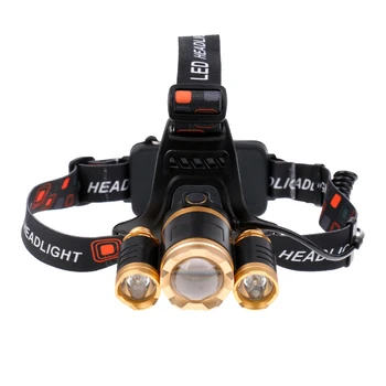 

New 1800 Lumen 3x T6 LED Headlamp Fishing Hunting Headlight Torch Work Light