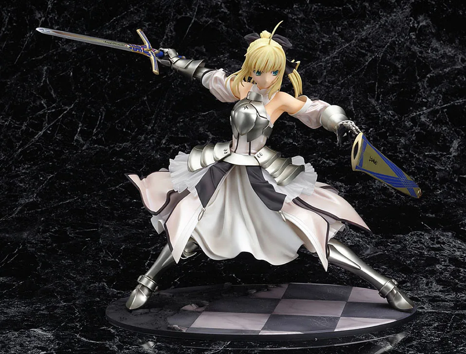 23 см японского аниме fate saber ПВХ фигурка аниме девушка Saber. Фигурка Лили украшение Коллекционная модель игрушки для ребенка подарок