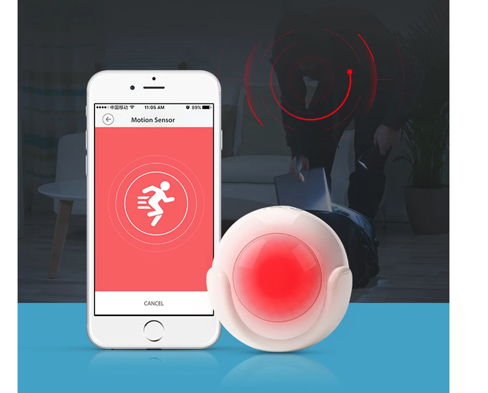 Haozee Z-wave PIR Motion Sensor Detector Home Automation Alarm System Motion Alarm Equipment