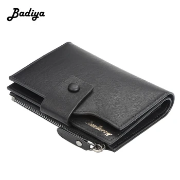 

Business Small Clutch ID Card Case Men Hasp Vintage Short Wallets Male Solid Pu Leather Zipper Coin Purse for Men Slim Money Bag