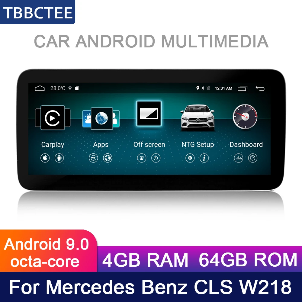 10 25 дюймов 4 + 64G Android дисплей для Mercedes Benz MB CLS W218 2010 ~ 2018 NTG автомобильный Радио экран