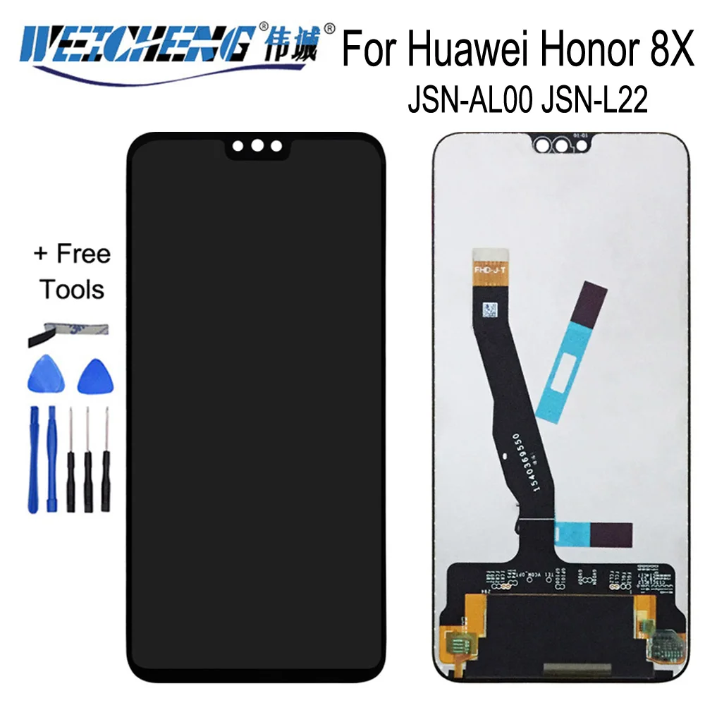 Новинка 6," для huawei Honor 8X ЖК-дисплей сенсорный экран JSN-AL00 JSN-L22 дигитайзер сборка для Honor 8X запасные части+ Инструменты