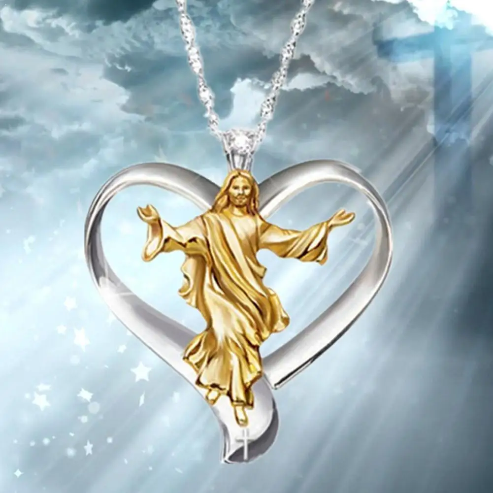 1 шт Любовь разделения Иисус Молитвенное ожерелье Примечание кулон подчеркнут