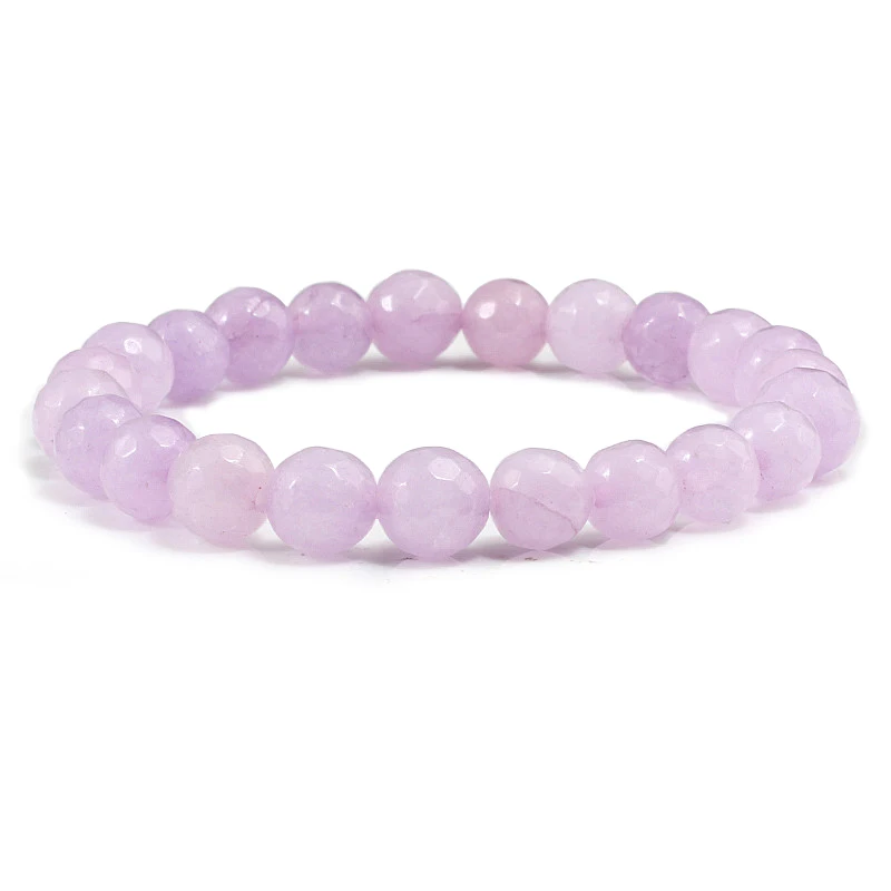 Charm Purple Agates Natural Weathered Stone Bead Strand Women Stretch Bracelet Reiki Yoga Jewelry Best Friend Gift Pulseras