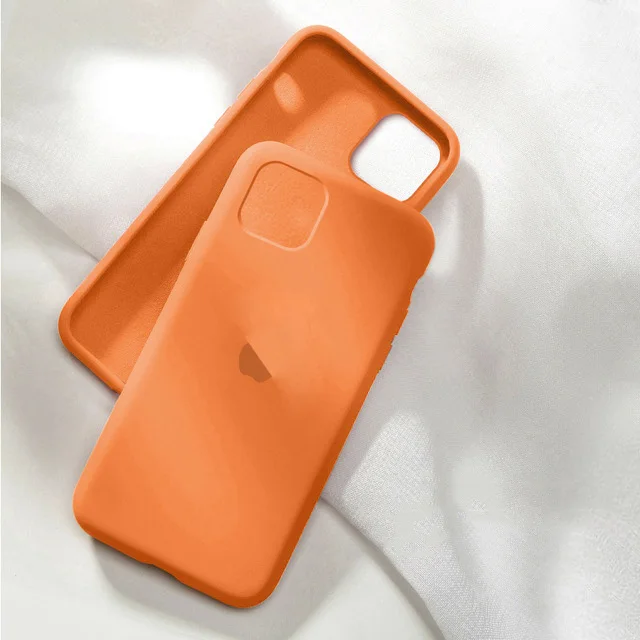 Официальный силиконовый чехол для iphone 11 pro с логотипом чехол для iphone 7 6 6s 8 plus xr xs max x 11 pro max задняя крышка - Цвет: 1