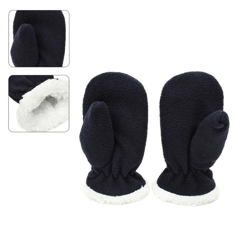 8 Colors Kids Baby Winter Windproof Plush Gloves Boys Girls Fluffy Fleece Thick Full Finger Mittens for 2 3 4 5 6 7 8 Years Old