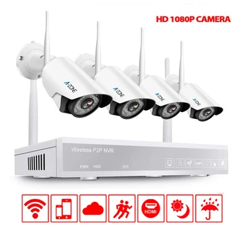 

2MP NVR Wifi Security Camera System Kit Audio Record 1080P IP Camera IR Outdoor Waterproof CCTV Video Surveillance NVR Set