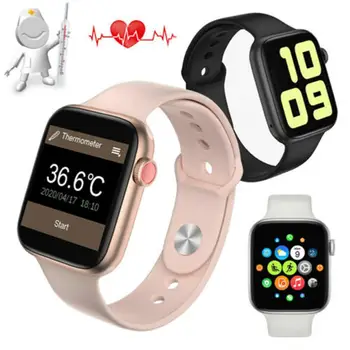 

Women Men Sport Smart Watch Body Temperature Heart Rate Monitor Bluetooth Wristwatch for Android iOS Cell Phones