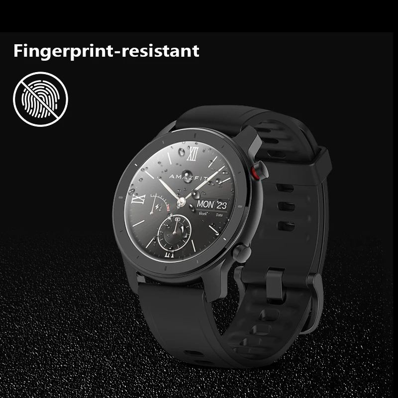 For Xiaomi Huami Amazfit GTR 42mm 47mm Tempered Glass Screen Protector Film for Xiaomi Huami Amazfit GTR Smart Watch Glass Films Apple Watch Screen Protector Watch Screen Protector Case Watch Accessories Watch Screen Protector Watch Cover Watch Protective Cover Glass Cover Watch Accessory