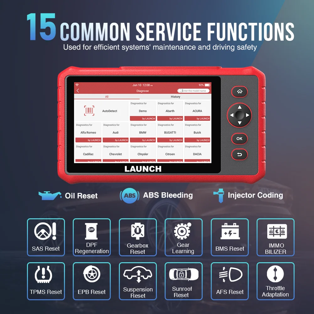 Launch X431 CRP909X автомобильный диагностический инструмент OBD2 EOBD Автомобильный сканер