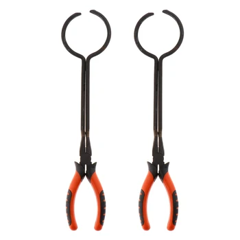 

2 Pcs Crucible Tongs Foundry Plier For Refining Casting Melting Gold Silver