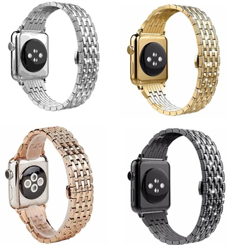 

series 5/4/3/2/1 Rhinestone Diamond wrist Bands Stainless Steel Bracelet Strap for Apple Watch Bands 38mm 42mm 40mm 44mm