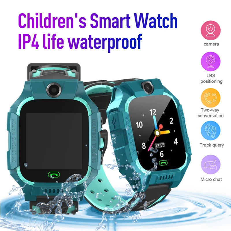

Children Conversation Smart Watches Z6 Positioning Touch Screen Camera Phone Smart Watch English Version for Kids Finder Locator