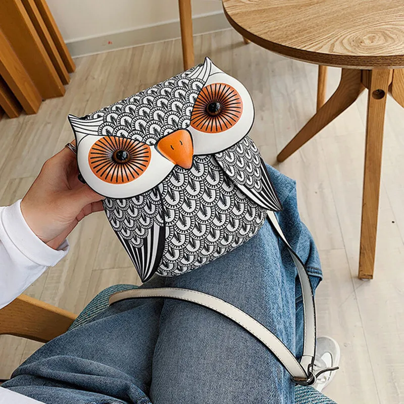 

Cute Owl Shoulder Bag Coin Card Handbags Women Messenger Bag Girls Cartoon Owl Crossbody Phone Pocket Pouch Bag bolso mujer