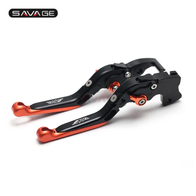 Сцепные рычаги для KTM DUKE 125 200 250 390 2012- 19 17 15 13 DUKE390 Аксессуары для мотоциклов Складной Выдвижная логотип - Цвет: Черный