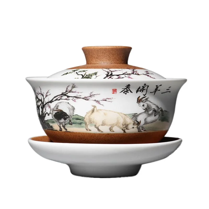 Чайная чаша 160 мл Φ винтажная чашка керамика чайная посуда емкость чаши для