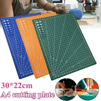 

New A4 PVC Double-sided Cutting Plate Paper Pad Grid Lines Cutting Board Mat Self-healing Cutting Pad DIY