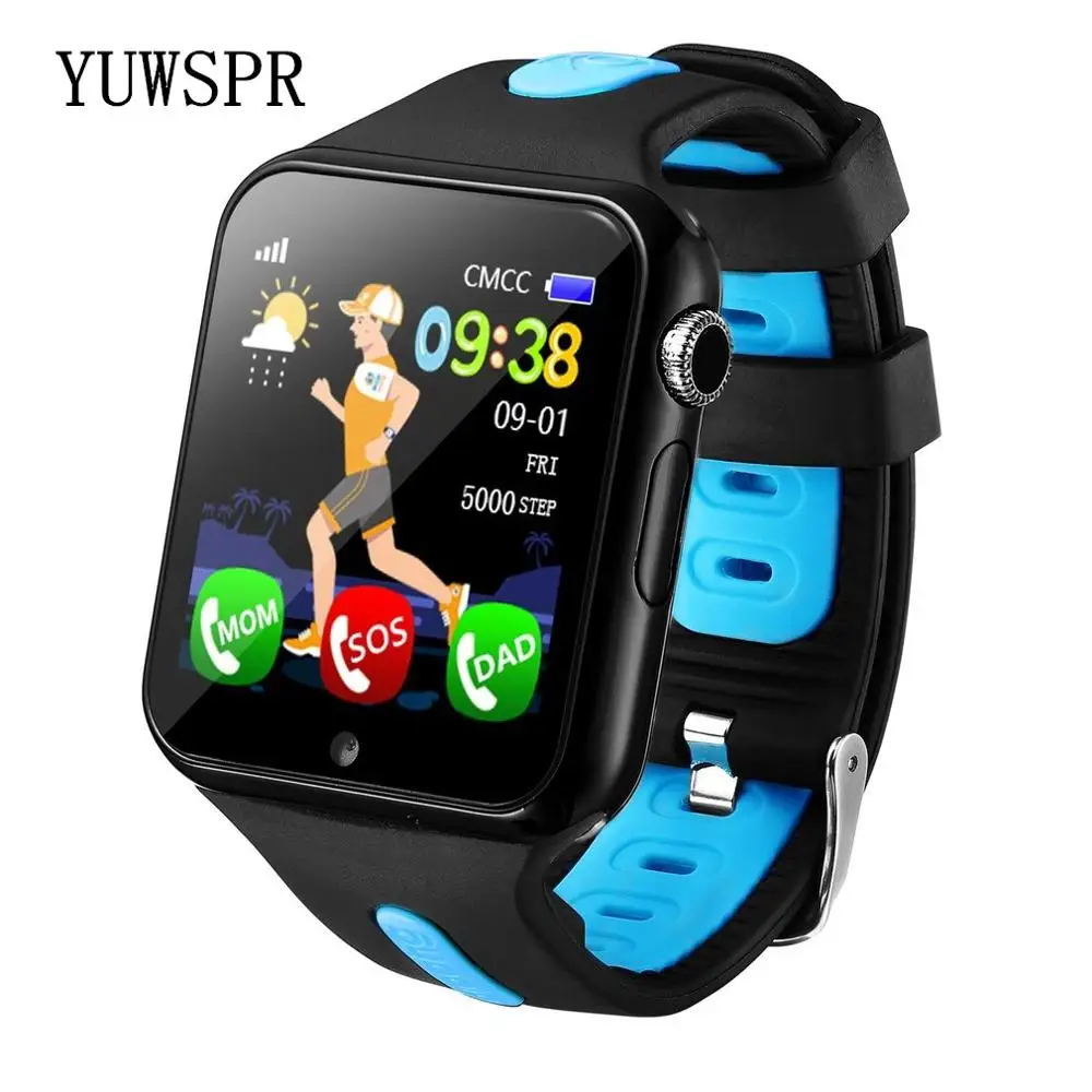 Детские часы с трекером водонепроницаемые SOS вызовом Wi Fi определение