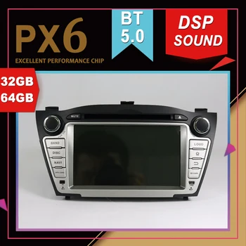 

PX6 Excellent Performance Android 9.0 Car Multimedia GPS For HYUNDAI Tucson IX35 2009- DSP Sound Navigation Tape Recorder Radio