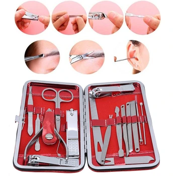 

Spoon Clipper Manicure Device Tool Nail Clippers Scissors Suit Set