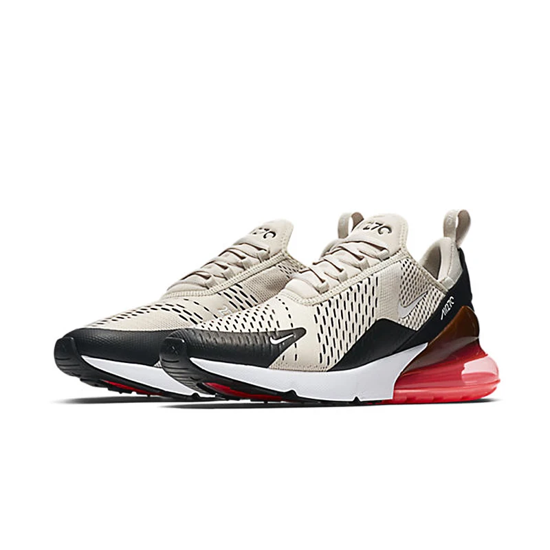 Оригинальные женские кроссовки для бега Nike AIR MAX 270, черные Нескользящие износостойкие легкие спортивные кроссовки AH6789, лидер продаж