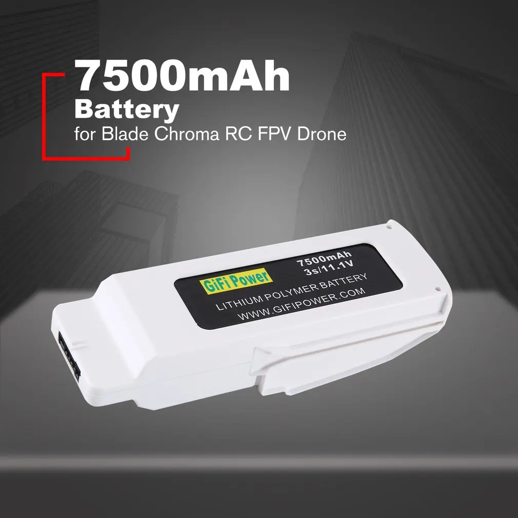 Легкий компактный аккумулятор LiPo 11,1 V 7500mAh перезаряжаемый липолимерный Аккумулятор для дрона Chroma RC FPV