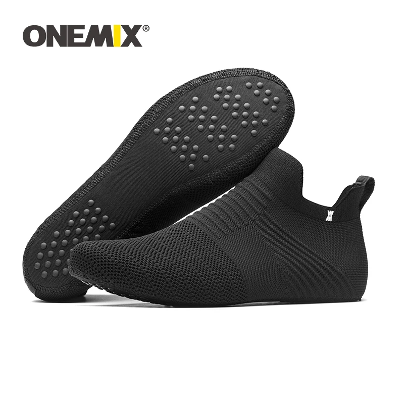  ONEMIX/носки, обувь для мужчин, без шнуровки, внутренняя часть, высокая эластичность, трикотажные, легкие, мужские домашние Чулочные издел…