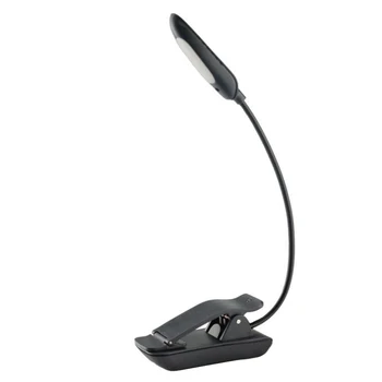 

7LED Wire Charging No Flicker Table Smooth Flexible ABS Clip-on Readig 360 Degree Desk Lamp Non-Slip Dimmer Adjustable Light