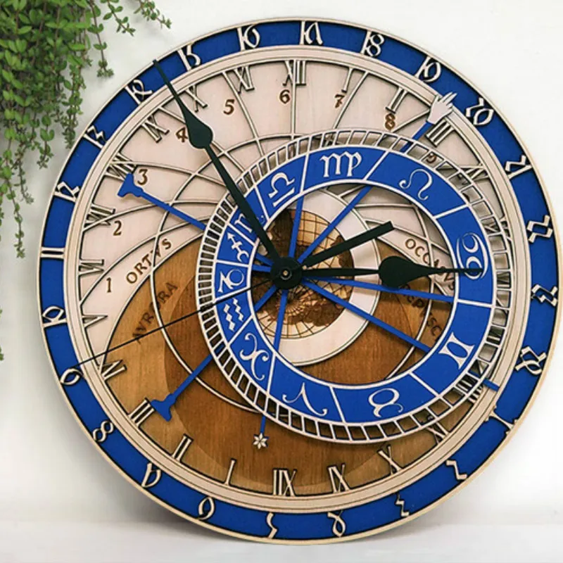 Relogio Astronomico часы Творческий Гостиная настенные часы; кварцевые часы 12 Созвездие большой художественные настенные часы - Цвет: 30cm