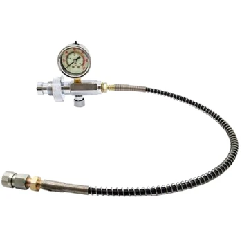 

PCP Air Fill Station Charging Adapter for Diving Cylinders with G5/8 Inch Din Adaptor and 50cm Spring Hose