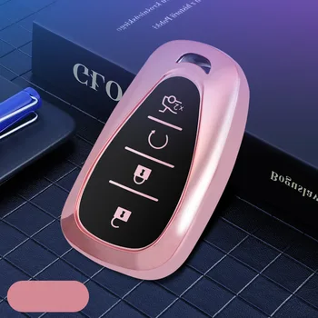 

High quality New Soft TPU Car Smart Key Case For Chevrolet Bolt Cruze Malibu Camaro 2016-2019 Auto Full Cover Shell Accessories