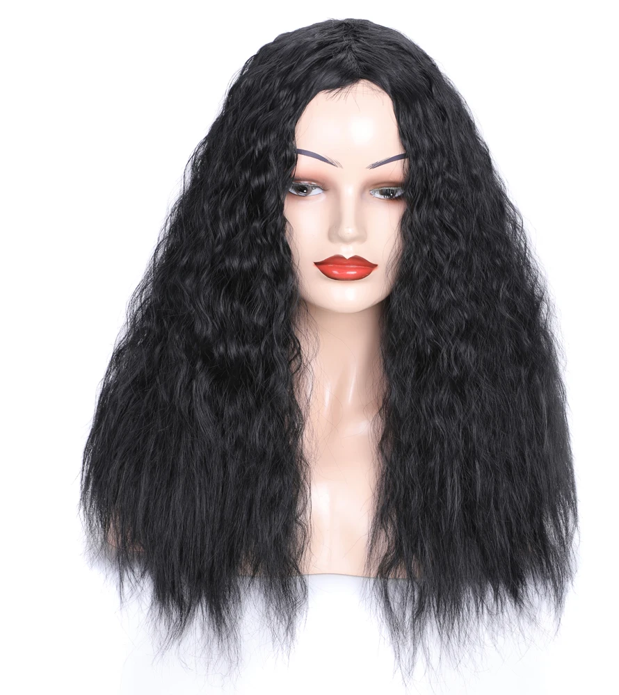 color wigs silver gray synthetic wig siber female long curly wave hair wigs corn perm fluffy