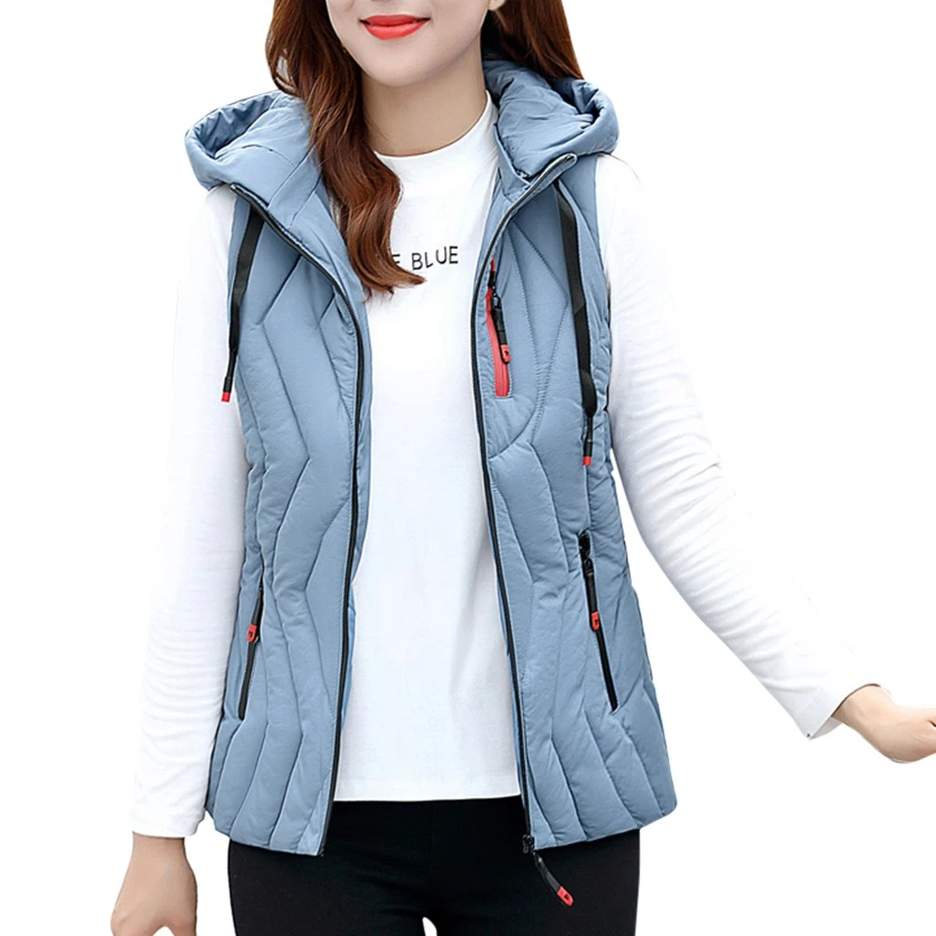 SB JAYCOSIN Spring Fashion New Brand Autumn Slim Velvet Women Jacket Warm Cotton Hooded Winter Warm Jacket Motorcycle Vest 906 - Цвет: SB