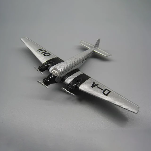 Diecast 1/250 Scale Germany JU-52 Junkers Ju-Air JU52 Plane Model