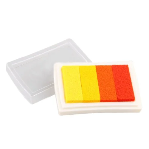COFA Tampon Encreur Encre Скрапбукинг multicolorore Rouge Jaune Degrade