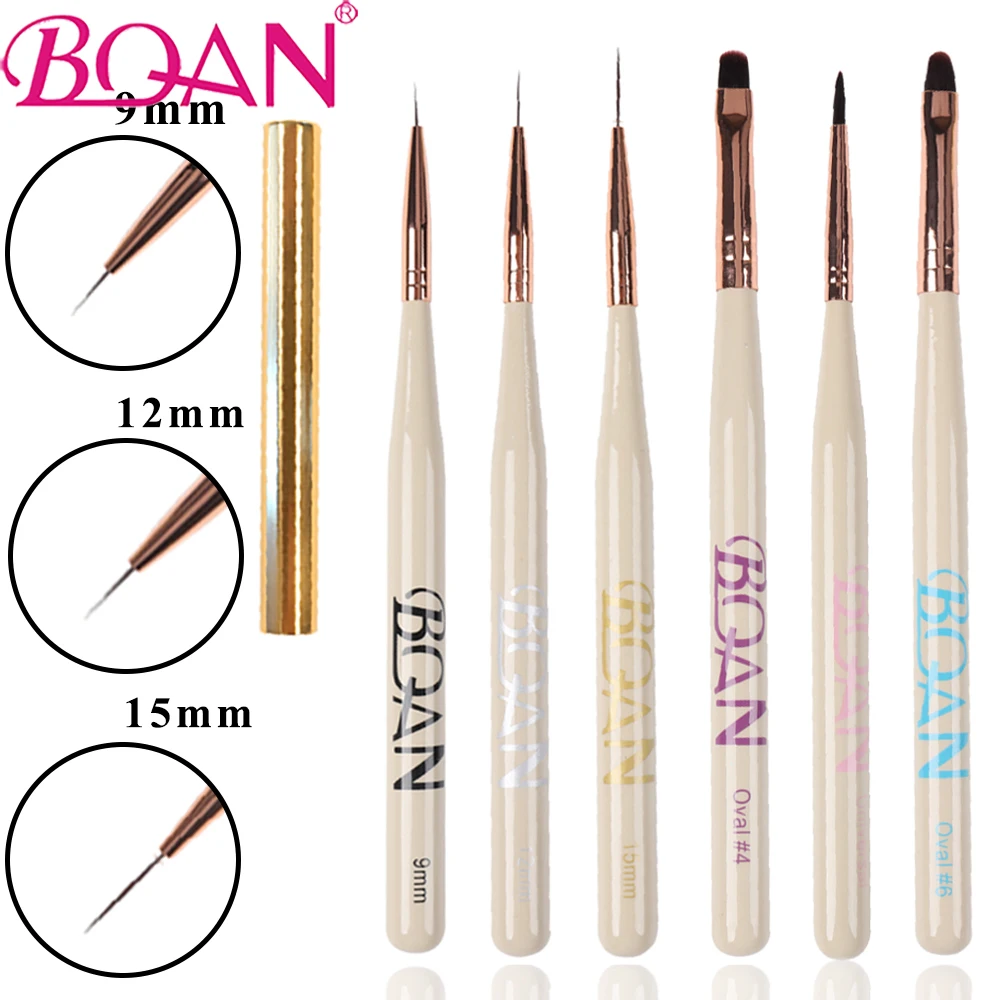 Bqan New Nail Art Brush Acrylic Carving Uv Gel Extension Painting Brush