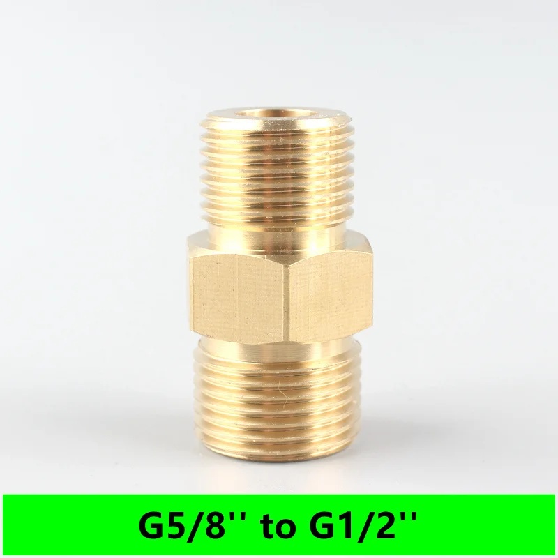 

Brass G5/8'' To G1/2'' Male Thread Connector Oxygen Cylinder Connector Garden Irriation Accessories