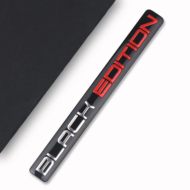 1pcs  Aluminum LIMITED Edition Emblem Badge Body Side Fender Sticker For  BMW Audi Honda Peugeot Benzs Dodge Citroen Renault Black