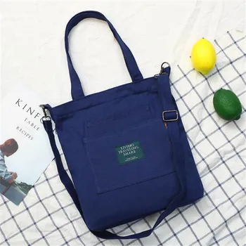 

New Korean Version Canvas Bags Women's Fashion Shopping Bags Casual Large-capacity Diagonal Shoulder Bags Schoudertassen