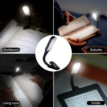 

LED Table Lamp Adjustable Touch Control Night Light USB Rechargeable Flexible Bedside Clip On Reading For Student Eye Protection