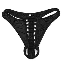 Ультратонкие дышащие мужские нижнее белье, сексуальные трусики-Тонги, популярные мужские сексуальные трусы