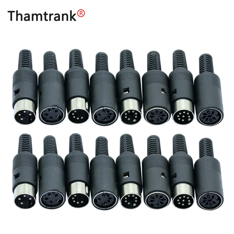 DIN 3 4 5 6 7 8 Pin штекер с пластиковой ручкой разъем аудио провода для клавиатуры/Мыши