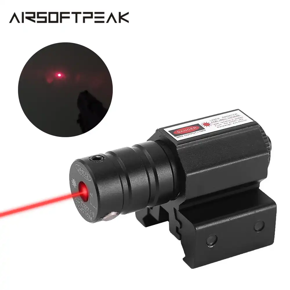 Tactical Red Laser Dot Sight Scope for Gun Rifle Pistol Picatinny Mount