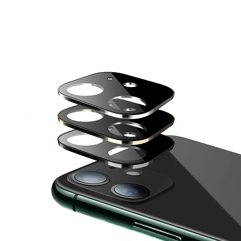 Защита от царапин для iPhone 11 Pro Max объектив полное покрытие защита из закаленного стекла+ чехол с металлическим кольцом из титанового сплава защитный чехол для камеры