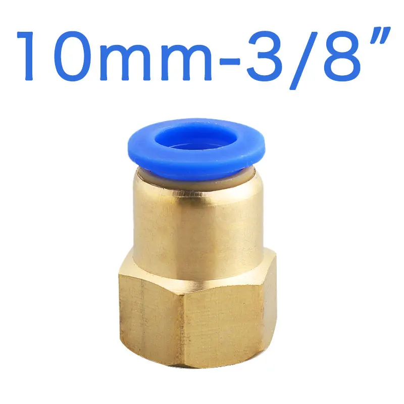 Шланг 4 мм 6 мм 8 мм 10 мм 12 мм фитинги для пневматического разъема 1/8 ''1/4'' 3/8 ''1/2'' внутренняя резьба для подключения воздушной трубки - Цвет: PCF10-03