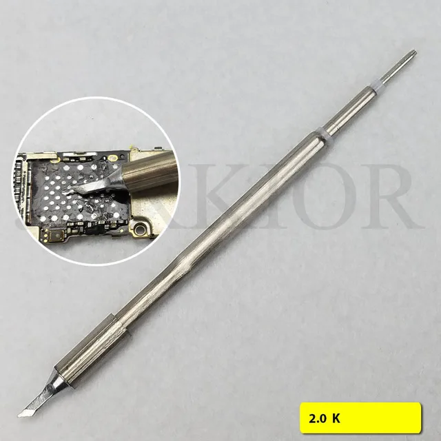 Kaisi K-308 высококлассная умная паяльная станция расширитель Расширительная ручка Совместимость с JBC/T12/jabe UD 1200 наконечник паяльника - Цвет: T12 2.0k Tip